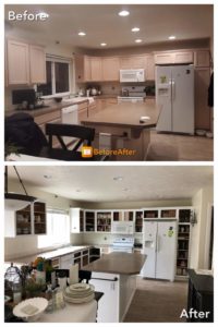Interior Painting Before and After form Lenny Martin Painting